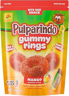 Pulparindo Gummy Rings - Mango 9 oz 12 bags