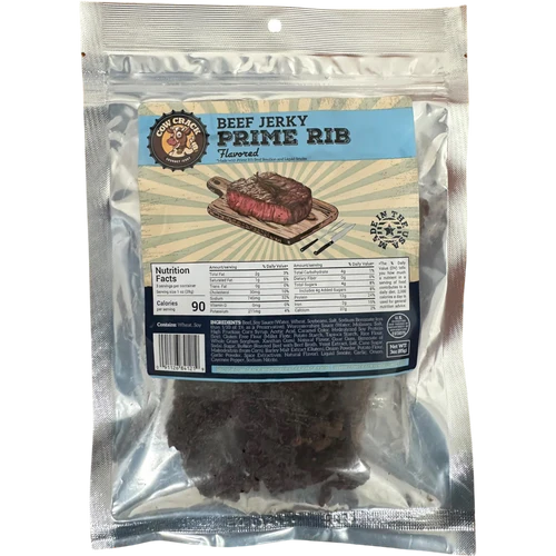 Cow Crack Prime Rib Beef Jerky 3 oz 1 bag