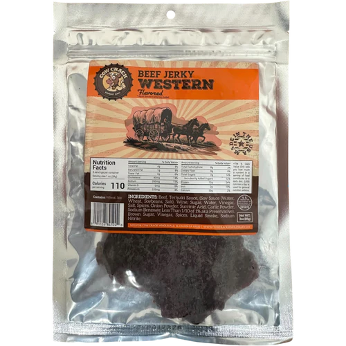 Cow Crack Western Beef Jerky 3 oz 1 bag