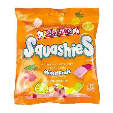 Smarties Squashies Mixed Fruit 5 oz 12 pieces