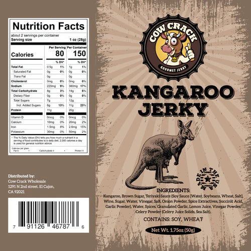 Cow Crack Kangaroo Jerky 1.75 Oz 1 bag