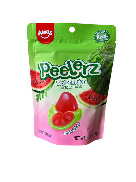 Amos Peelerz Watermelon - 6 oz 12 Bags