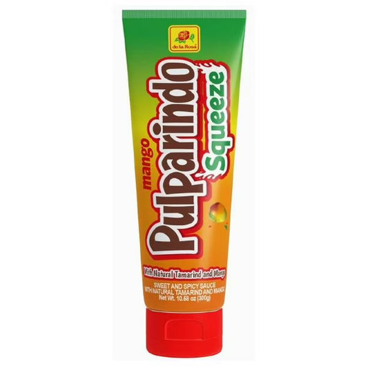 De La Rosa Pulparindo Mango Y Tamarindo Squeeze Paste (10.58 Oz) 6/12 pcs