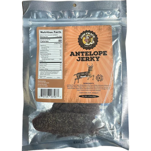Cow Crack Antelope Jerky 1.75 oz 1 bag