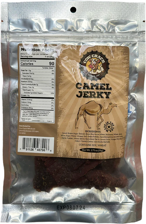 Cow Crack Camel Jerky 2.75 Oz 1 bag
