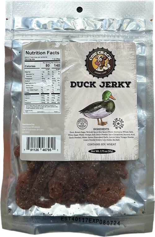 Cow Crack Duck Jerky 1.75 oz 1 bag