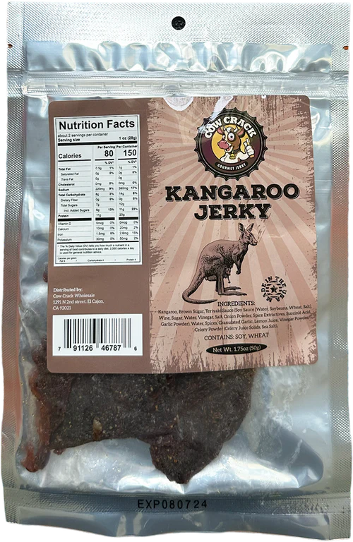 Cow Crack Kangaroo Jerky 1.75 Oz 1 bag
