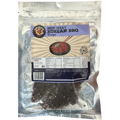 Cow Crack Korean BBQ Beef Jerky 3 oz 1 bag