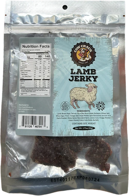 Cow Crack Lamb Jerky 1.75 oz 1 bag