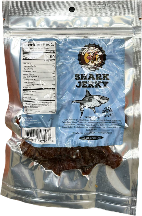 Cow Crack Shark Jerky 2.75 Oz 1 bag