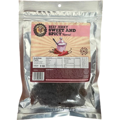 Cow Crack Sweet and Spicy Beef Jerky 3 oz 1 bag