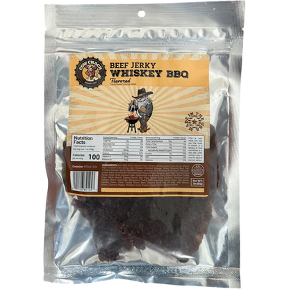Cow Crack Whiskey BBQ Beef Jerky 3 oz 1 bag