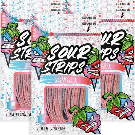 Sour Strips DreamBerry 4 oz