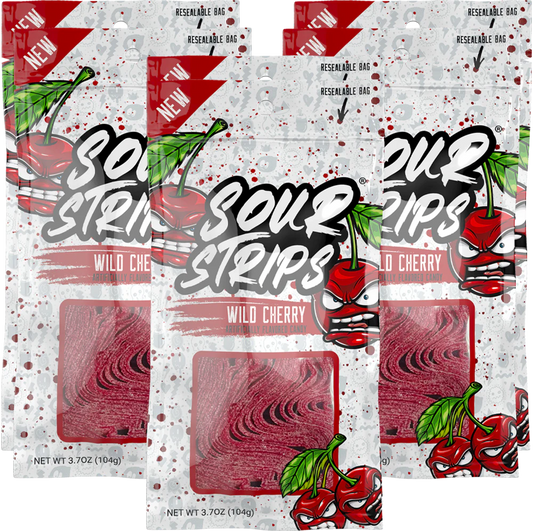 Sour Strips Wild Cherry 3.7 OZ 1pcs image 0